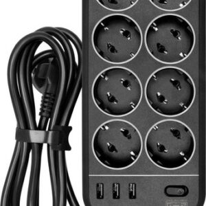 Сетевой фильтр Powercom SP-08 USB03AB (1.8 м