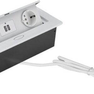 Сетевой фильтр CACTUS CS-SOCKET-EU/USBA-WH