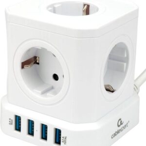 Сетевой фильтр Cablexpert TWR-5-U4-W-2