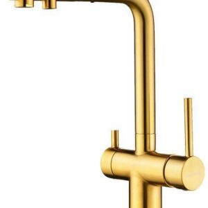 Смеситель Paulmark Serpentine Se213222-BG (золото/брашированное золото)