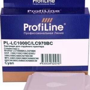 Картридж ProfiLine PL-LC1000C/PL-LC970BC (аналог Brother LC1000C)