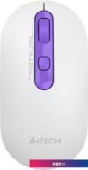 Мышь A4Tech Fstyler FG20S (белый/фиолетовый)