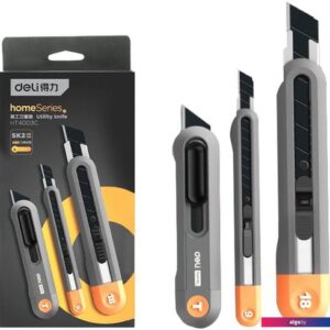 Нож строительный Deli HT4003C 3шт