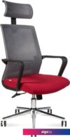 Кресло Norden Интер CH-180A-OA2016*АК30-63 (хром/черный/серый/вишневый)
