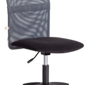 Кресло TetChair Star флок/ткань (черный/серый