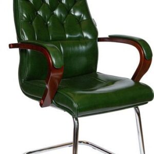 Кресло Norden Боттичелли CF P2338B-L09 (зеленая глянцевая кожа)