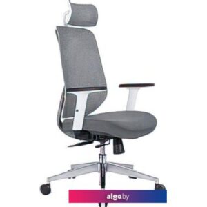 Кресло Norden Имидж Gray 2 YS-0817H(FY+FY)W (белый пластик/серая ткань)