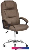 Офисное кресло TetChair Bergamo ткань (хром/коричневый 3M7-147)