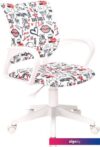 Компьютерное кресло Бюрократ Burokids 1W 1920815 (мультиколор красные губы/пластик белый)