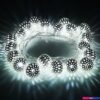 Новогодняя гирлянда Евросвет 400-003 2.8 м (хром/холодный белый)