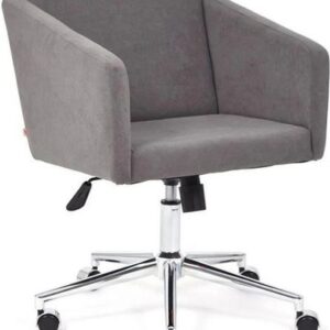 Офисное кресло TetChair Milan хром/флок (серый 29)