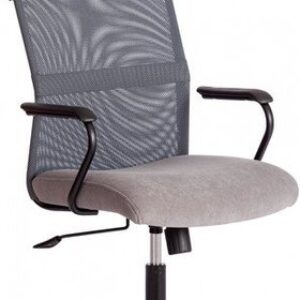 Кресло TetChair Practic флок/кожзам (серый)