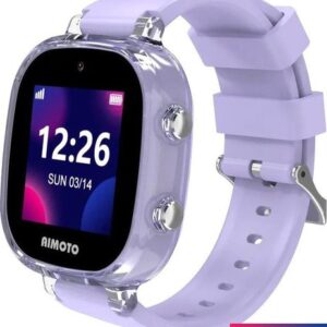 Умные часы с наушниками Aimoto Crystal 4G (сиреневый)