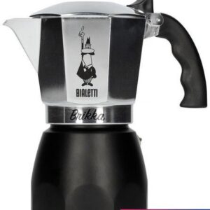 Гейзерная кофеварка Bialetti Brikka 2020 (черный