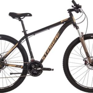 Велосипед Stinger Element Evo 27.5 р.18 2024 (черный/золотистый)