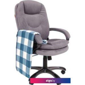 Кресло CHAIRMAN Home 668 с пледом (Т-53 серый)