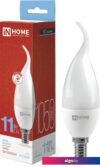 Светодиодная лампочка In Home LED-Свеча на ветру-VC 11Вт 230В Е14 6500К 1050Лм 4690612030494