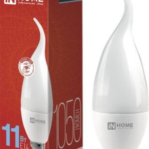 Светодиодная лампочка In Home LED-Свеча на ветру-VC 11Вт 230В Е14 6500К 1050Лм 4690612030494