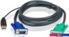 Кабель Aten 2L-5203U USB Type-A - VGA (3 м)