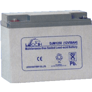Аккумулятор LEOCH-DJM-12-50 12В 50Ач 257x132x200 мм Прямая (+-)