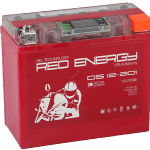 Аккумулятор Red Energy DS 12201 12В 20Ач 280CCA 177x88x154 мм Обратная (-+)