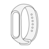 Ремешок для Xiaomi Smart Band 8 Pro Bingo Silicone (белый)