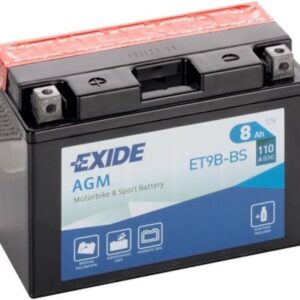 Аккумулятор EXIDE ET9B-BS 12В 8Ач 110CCA