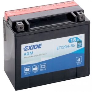 Аккумулятор EXIDE ETX20H-BS 12В 18Ач 270CCA