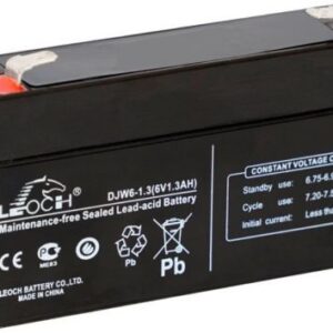 Аккумулятор LEOCH-DJW-6-1.3-F1 6В 1,3Ач 97x24x58 мм Прямая (+-)
