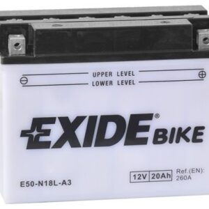 Аккумулятор EXIDE E50-N18L-A3 12В 20Ач 260CCA 205x90x162 мм Обратная (-+)