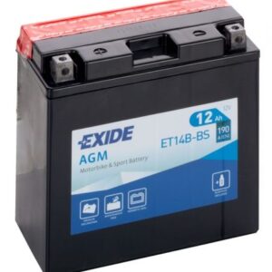 Аккумулятор EXIDE ET14B-BS 12В 12Ач 190CCA