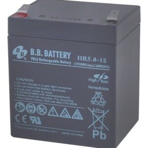 Аккумулятор B.B.Battery HR 5,8-12 12В 5,8Ач 90x70x102 мм Прямая (+-)