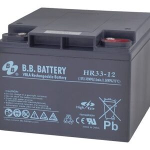 Аккумулятор B.B.Battery HR 33-12 12В 33Ач 175x166x125 мм Обратная (-+)