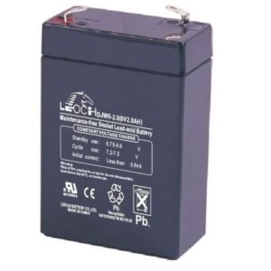Аккумулятор LEOCH-DJW-6-2.8-F1 6В 2,8Ач 66x33x103 мм Прямая (+-)