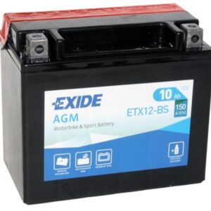 Аккумулятор EXIDE ETX12-BS 12В 10Ач