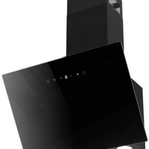 конструкция наклонная, монтаж настенный, ширина 59.5 см, управление сенсорное/жестами, производительность мотора 750 м?/ч, цвет черный обзор