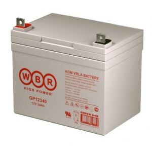 Аккумулятор WBR GP 12340 12В 34Ач 196x130x180 мм Прямая (+-)