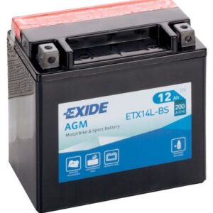 Аккумулятор EXIDE ETX14L-BS 12В 12Ач 200CCA