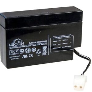 Аккумулятор LEOCH-DJW-12-0.8 12В 0,8Ач 96x25x62 мм Провод с гнездом (AMP Т9)