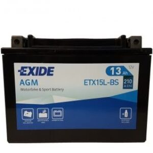 Аккумулятор EXIDE ETX15L-BS 12В 13Ач 210CCA