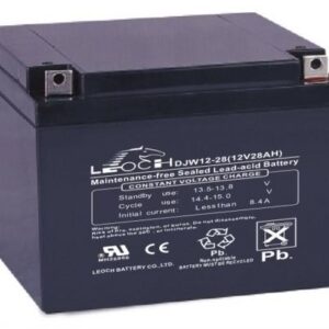 Аккумулятор LEOCH-DJW-12-28 12В 28Ач 167x175x125 мм Обратная (-+)