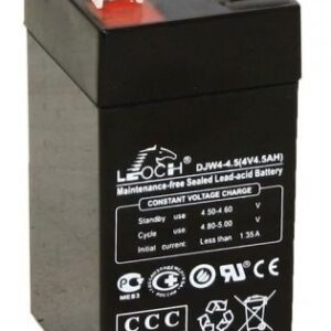 Аккумулятор LEOCH-DJW-4-4.5-F1 4В 4,5Ач 48x53x100 мм Обратная (-+)
