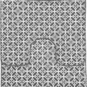 обзор Набор ковриков Вилина 7060 002 (50x85, 50x52, противоскользящий, серый)