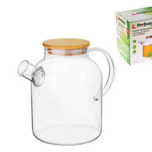 Чайник заварочный, стеклянный, 1600мл, Bamboo, Perfecto Linea, арт. 38
