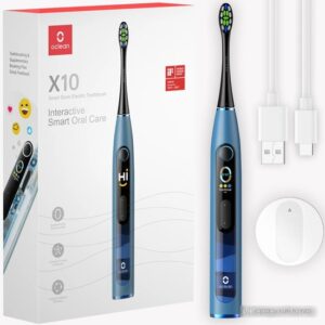 Электрическая зубная щетка Oclean X10 Smart Electric Toothbrush (синий) обзор