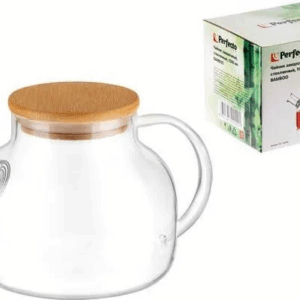 Чайник заварочный, стеклянный, 1000 мл, BAMBOO, PERFECTO LINEA, арт.38