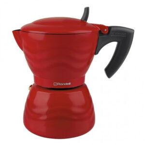 гейзерная кофеварка, алюминий, 300 мл, красный обзор