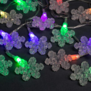 Светодиодная гирлянда Нить Снежинки / 1080401 21век