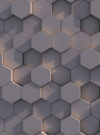 Фотообои листовые 3D Шестиугольники 3 21век
