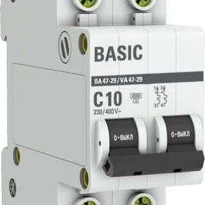 Выключатель автоматический ВА 47-29 2P 10A (C) 4.5кА / mcb4729-2-10C 21век